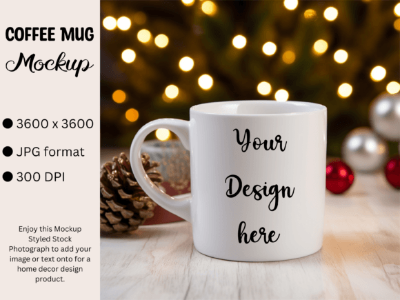 Download White Mug Product Mockup Photo Christmas - Product mockup Collection