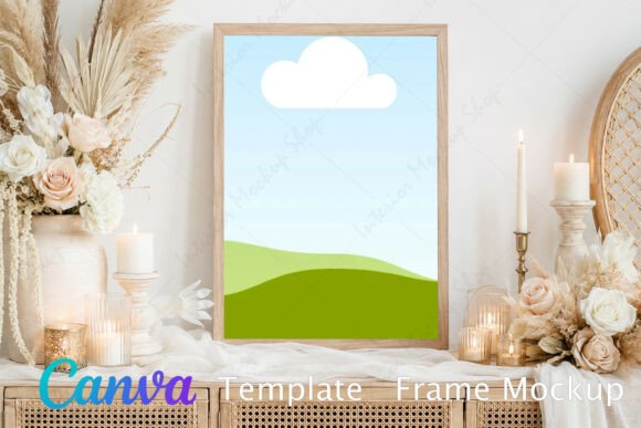 Download Living Room Frame Mockup Graphic - Premium Resources