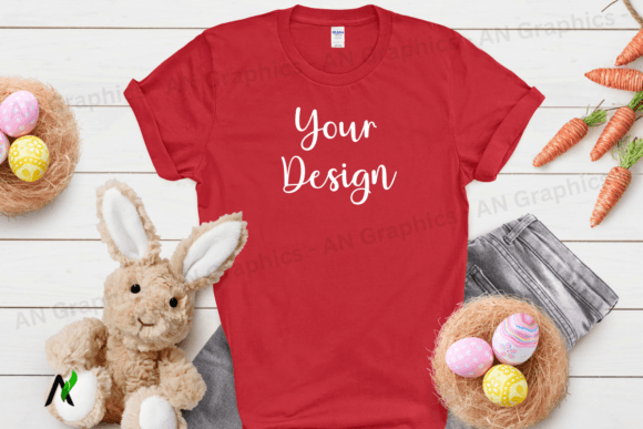 Download Easter Gildan 64000 Unisex Mockup 057 - Premium Resources