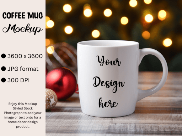 Download White Mug Product Mockup Photo Christmas - Product mockup Collection