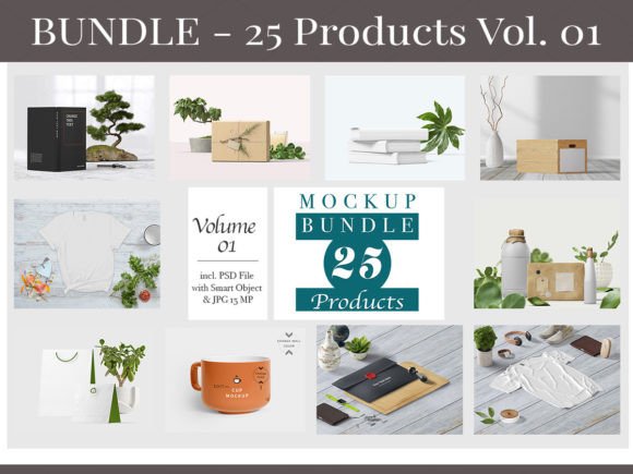 Download Bundle Product Mockups Vol. 01 - Product mockup Collection