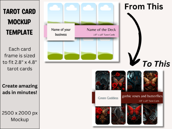Download Tarot Card Product Mockup Photo - Canva - Product mockup Collection