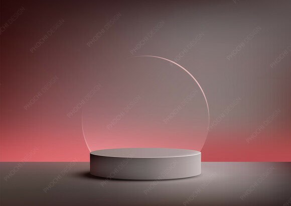 Download Gray Cylindrical Podium Product Mockups, - Product mockup Collection