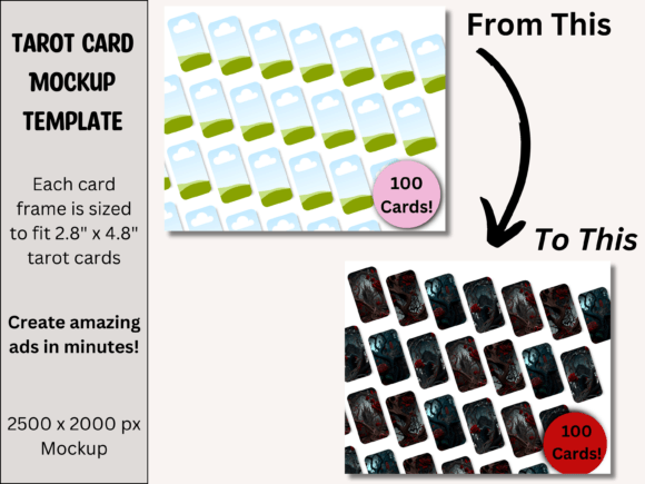 Download Tarot Card Product Mockup Photo - Canva - Product mockup Collection