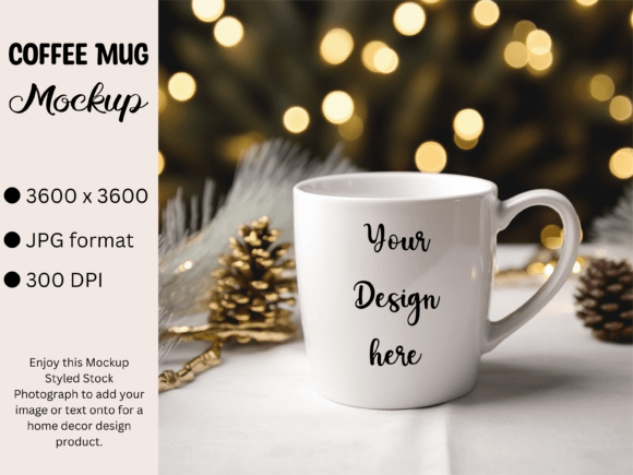 Download White Mug Product Mockup Christmas Photo - Product mockup Collection